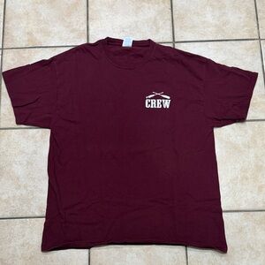 Crew Maroon Short Sleeve Men's Tee TRADER JOE’S size XL t-shirt short sleeve